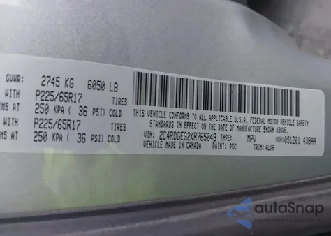 2019 Dodge Grand Caravan Gt from USA, damaged, VIN 2C4RDGEG2KR765049